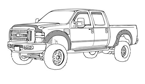 ford truck drawings sketch coloring page truck coloring pages