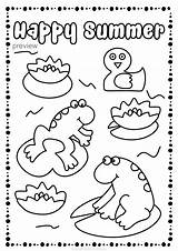 Summer Coloring Pages Color Choose Board Worksheets sketch template