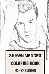 Coloring Shawn Mendes Pages Book Sensation Talented Youtubers Era Canadian Inspired Pop Rock Adult Template sketch template