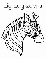 Zebra Zig Zag Twistynoodle sketch template