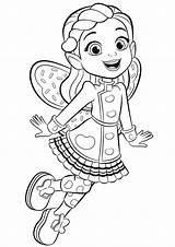 Butterbean Cafe Coloring Pages Butterbeans Kids Printable Cartoon Princess High Print Sheets Choose Board sketch template