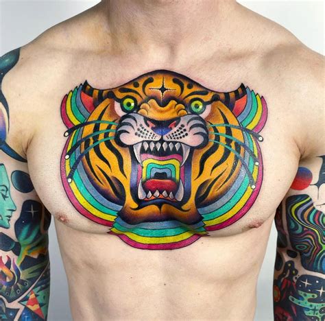 Discover 89 About Tiger Chest Tattoo Latest In Daotaonec