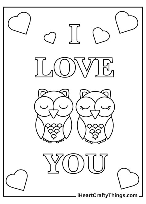 love  coloring pages updated