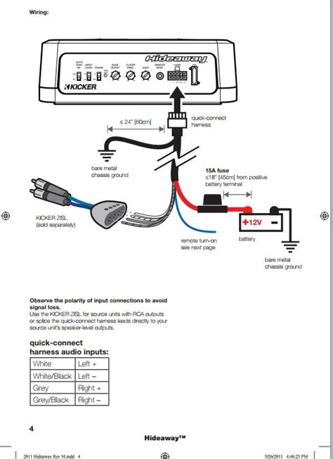 kicker hideaway wiring harness diagram laceist