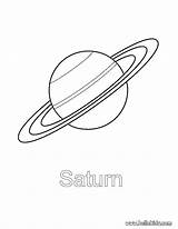 Coloring Saturn Saturno Ausmalen sketch template