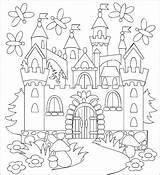 Castillos Zwart Princesas Château Paese Medievale Coloration Illustratie Fairyland Sprookjesland Kasteel Kleuren Middeleeuws Kroon Koningin Wit St2 Castelli Prinses Tekeningen sketch template