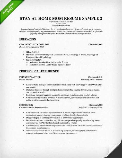 sample resume       write  job description