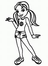 Polly Pocket Coloring Pages Tomboy Colouring Library Popular sketch template
