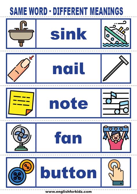 english  kids step  step vocabulary cards  word