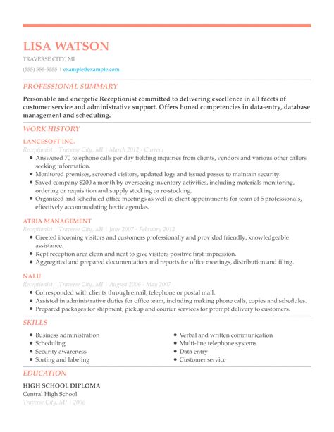 check out our receptionist resume example [10 skills to add]