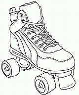 Roller Skate Coloring Pages Derby Skating Drawing Colouring Sketch Skates Jamestown Clipart Shoes Pic Printable Coloringhome Print Betsy Ross Silhouette sketch template