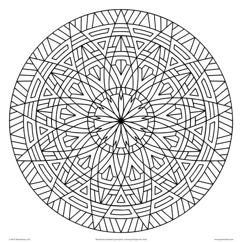 tridecaphon geometric coloring pages pattern coloring pages designs