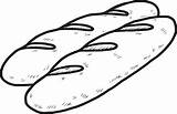 Bread Loaf Clipart Sourdough Drawing Clip French Illustrations Line Two Vector Clipartmag Clipground sketch template