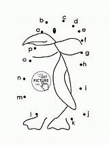 Dots Preschool Printables Verbinden Punto Letters Tots Printen Lijn Punten Peuters Trekken Pinguin Mungfali Afkomstig sketch template