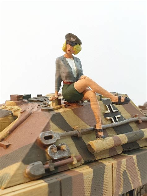 Panzer Girl Tank Girl Jagdpanther 1 50 Scale Etsy