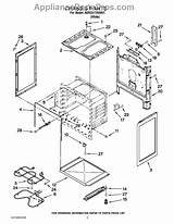 Parts Thermador Oven Chassis Outer After Amana Skin Appliancepartspros sketch template