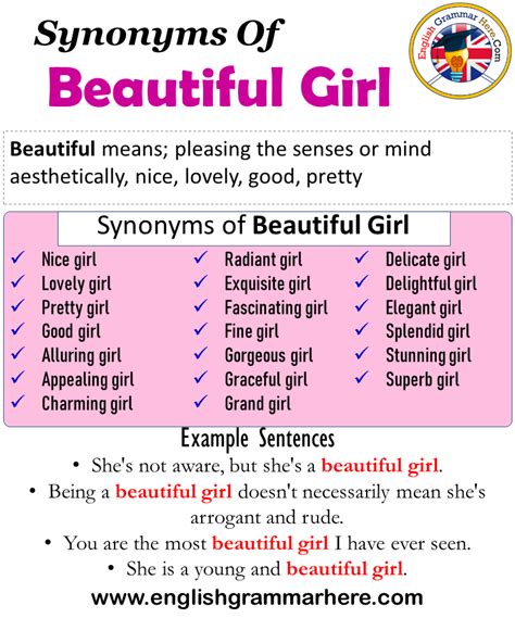 synonyms  beautiful girl beautiful girl synonyms words list meaning