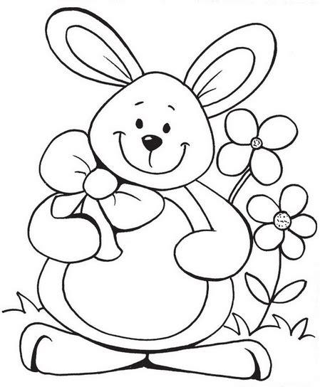 rabbit coloring page easter coloring pages coloring book pages