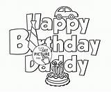 Birthday Happy Dad Coloring Pages Drawing Getdrawings Designs sketch template