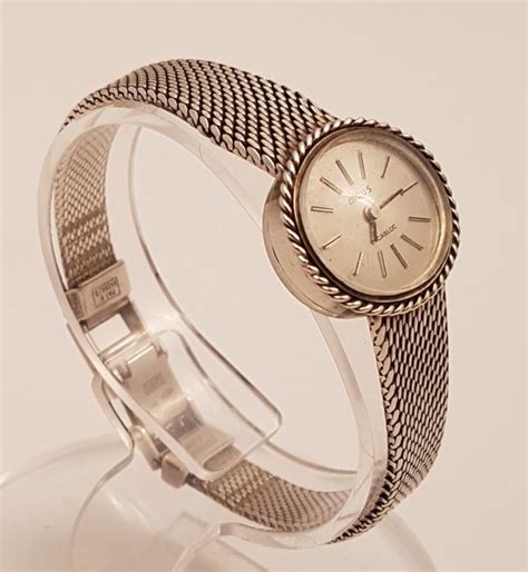 vintage zilveren mechanisch dames horloge catawiki