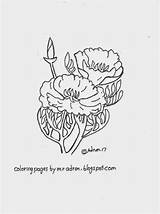 Poppy Adron sketch template