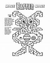Easter Maze Coloring Printable Mazes Pages Kids Print Holidays Girls Bestcoloringpagesforkids Choose Board sketch template