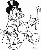 Scrooge Dollars sketch template