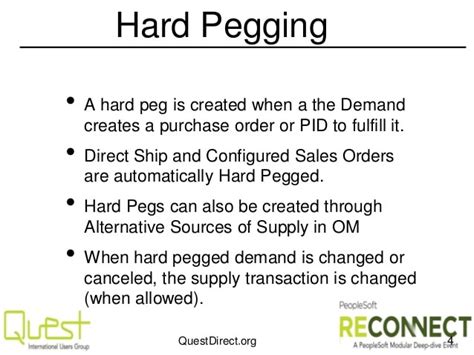 Inventory Pegging In Peoplesoft Financials Supply Chain