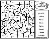 Subtraction Math sketch template