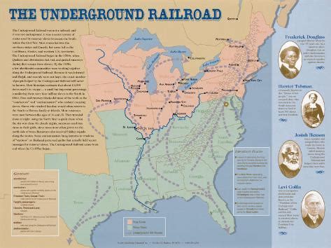 underground railroad map prints  allposterscom