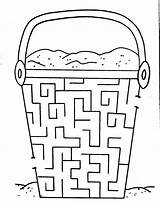 Mazes Printable Coloring Pages Kids Maze Hand Worksheets Preschool Activity Puzzles Printables sketch template