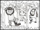 Wild Things Coloring Where Pages Printable Kids Write Right Progress Work Cartoon Clipart Adults Library Clip Coloringhome sketch template