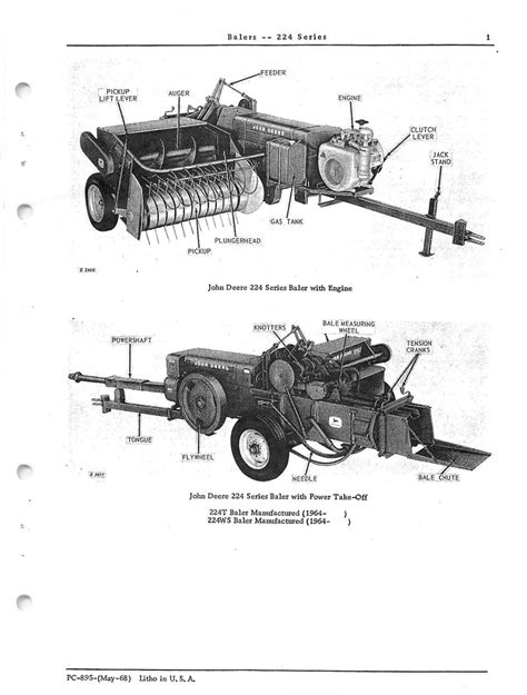 john deere  series hay baler parts catalog farm manuals fast