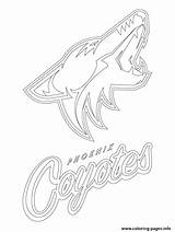 Coloring Coyotes Pages Logo Phoenix Nhl Hockey Printable Sport Capitals Color Washington Drawing Sports Print Getcolorings Template Categories sketch template