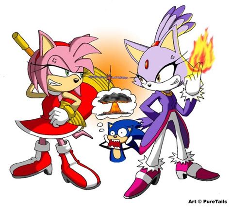 Sonic The Hedgehog Images Amy Vs Blaze Hd Wallpaper And