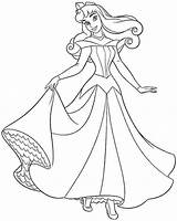 Aurora Coloring Princess Pages Disney Sleeping Beauty Printable Drawing Dress Wedding Her Isabella Baby Castle Happily Walk Color Print Getdrawings sketch template