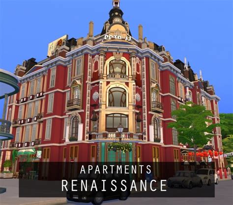 apartments renaissance  cc  pinkcherub  mod  sims sims  updates