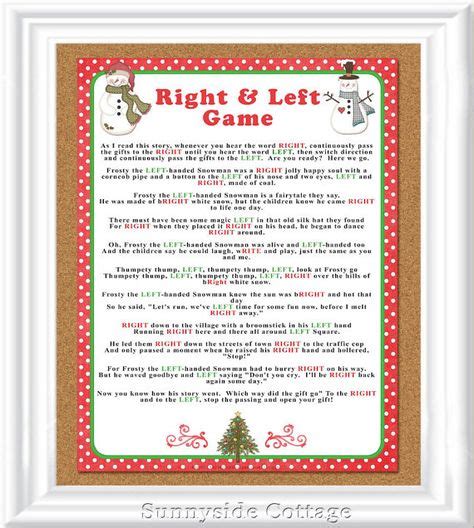christmas left  games images gift exchange games