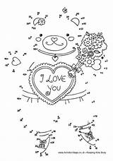 Dot Valentine Valentines Teddy Dots Pages Connect Coloring Colouring Bear Kids Mother Printables Wedding Bears Puzzle Activityvillage Pdf Everfreecoloring Print sketch template
