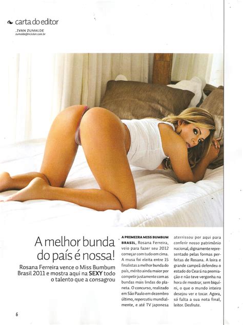 rosana ferreira very naked in sexy magazine brazil your daily girl