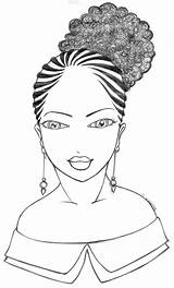 Coloring African Pages American Girl Hair Women Woman Natural Afro Drawing Hairstyles Braids Girls Sheets Cartoon Styles Sketch Template Americans sketch template