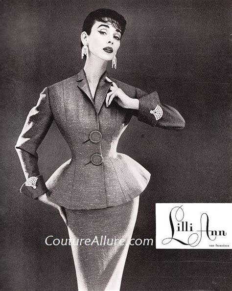 Couture Allure Vintage Fashion Who Doesnt Love Lilli Ann 1950s