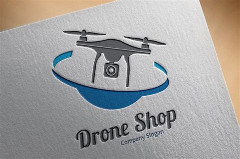 drone shop logo logo templates creative market