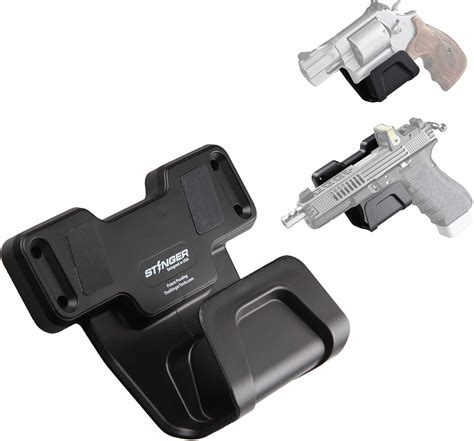 amazoncom stinger magnetic gun mount rack wtrigger guard protection gun holder conceal