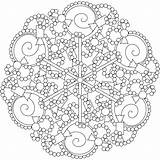 Mandala Coloring Pages Mandalas Printable Print Winter Kids Adults Sweet Color Thousand Two Book Sheets Paste Flower Vorlagen Year Popular sketch template