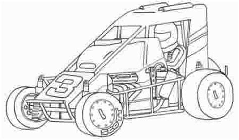 dirt sprint car coloring page sketch coloring page