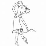 Angelina Ballerina Coloring Pages Books sketch template