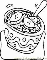 Cereal Coloring Pages Foods General Fruits Printable Food Coloringpages101 Getcolorings sketch template