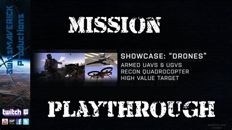 arma  drones showcase playthrough youtube