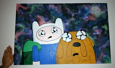 Finn And Jake In Space 24x32 Inch Canvas Gallery Chloemarie The